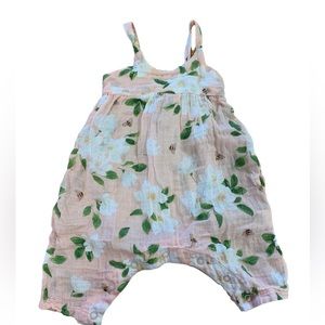 3-6 months ANGEL DEAR floral summer Romper  100% bamboo cotton
